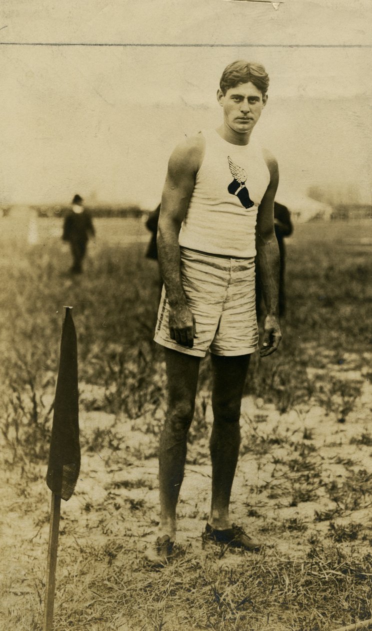 1904 Olimpíadas - Membro não identificado da equipe do New York Athletic Club (possivelmente Samuel Symington Jones) de Unbekannt