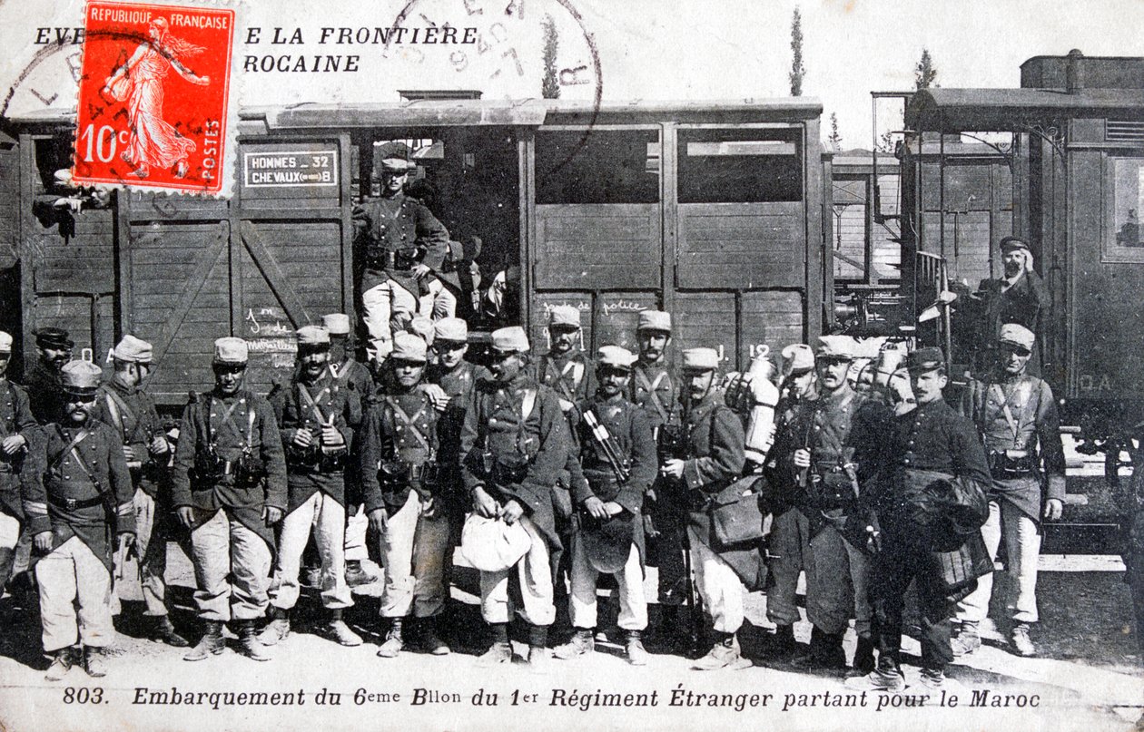 1º Regimento Legião Estrangeira Francesa, Marrocos, 1911 de Unbekannt