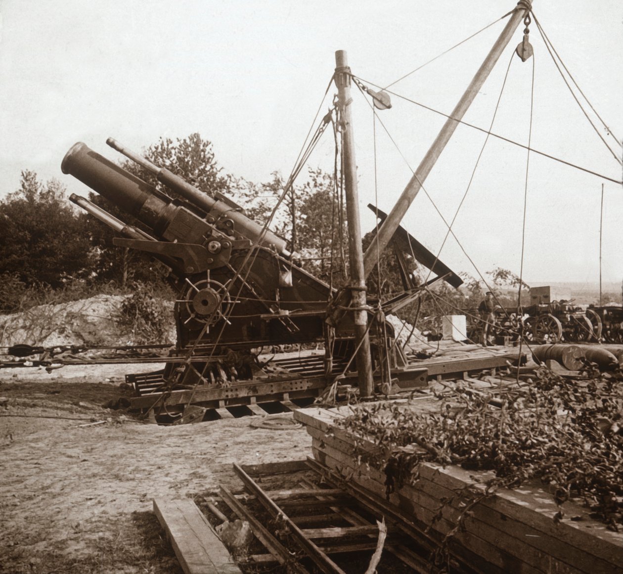 Argamassa 220, Genicourt, norte da França, c1914-c1918 de Unbekannt