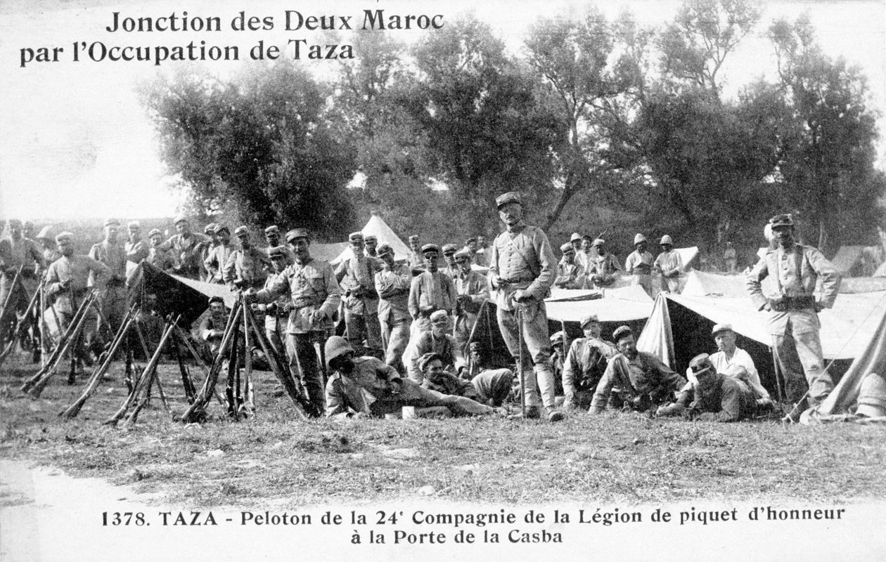 24ª companhia da Legião Estrangeira Francesa, Taza, Marrocos, 1904 de Unbekannt