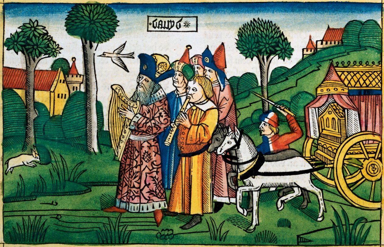 2 Samuel 6:1-5: Davi traz a Arca para Jerusalém de Unbekannt