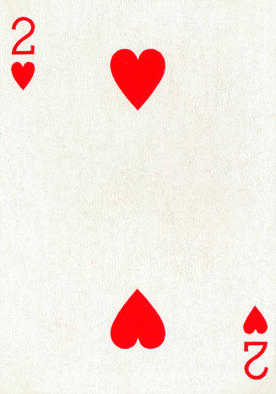 2 de Copas de um baralho de cartas de baralho Goodall & Son Ltd., c1940 de Unbekannt