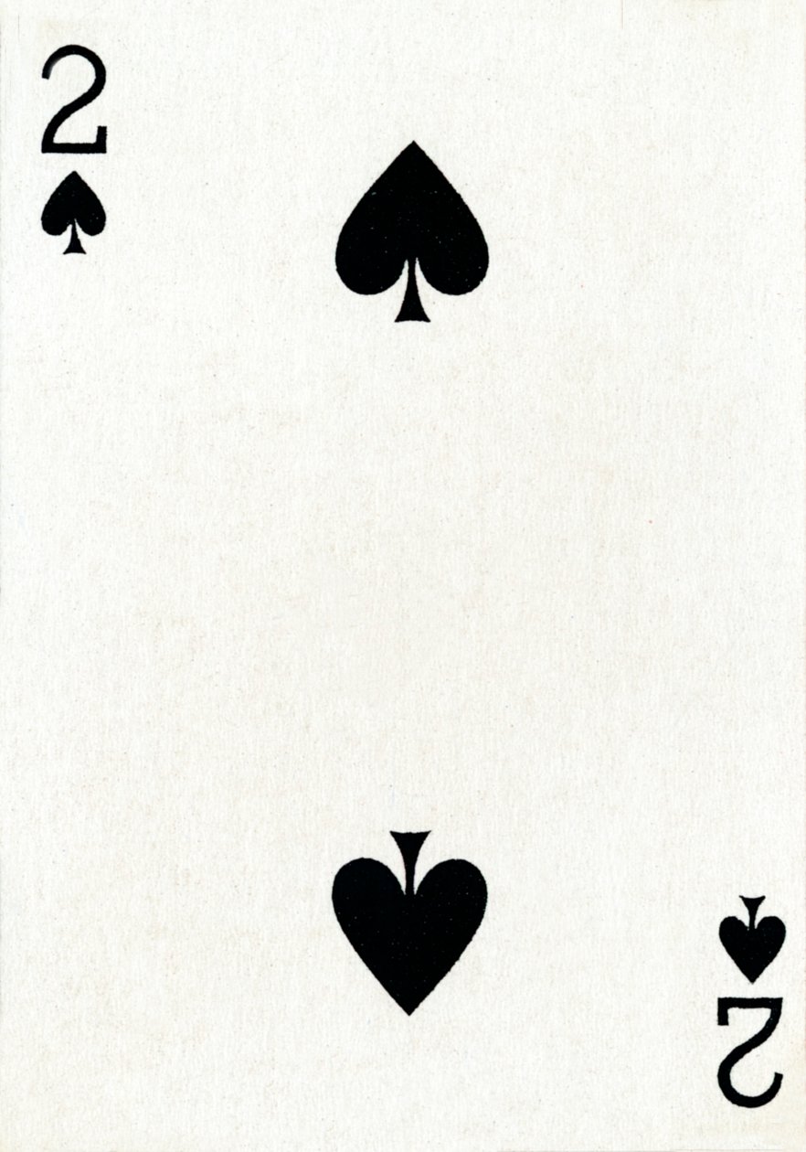 2 de espadas de um baralho de cartas de baralho Goodall & Son Ltd., c1940 de Unbekannt