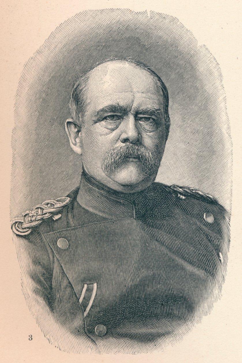 3 - Otto Van Bismarck em quatro estágios de sua carreira, 1907 de Unbekannt
