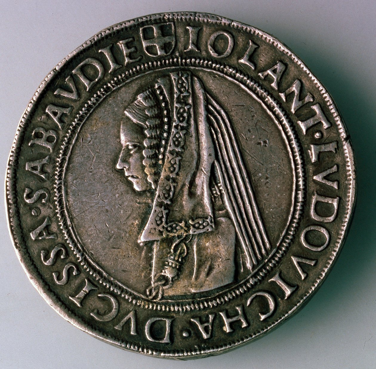 4-Testoon. Ducado Sabóia, Itália, Verso: Iolanta Ludovica, Duquesa de Sabóia, 1497-1504 de Unbekannt