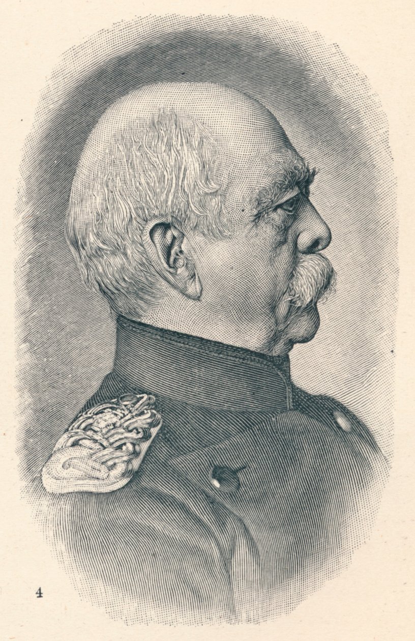 4 - Otto Van Bismarck em quatro estágios de sua carreira, 1907 de Unbekannt