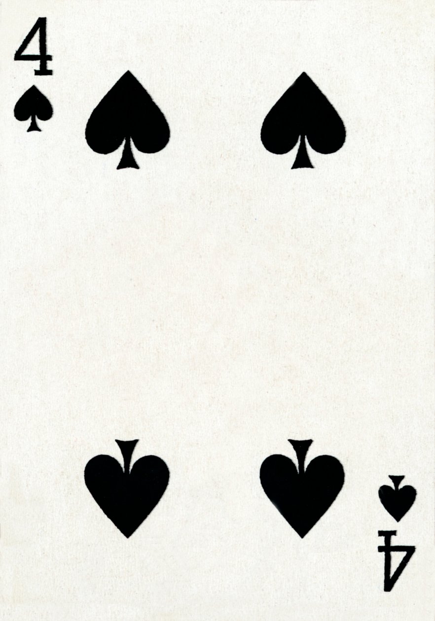 4 de espadas de um baralho de cartas de baralho Goodall & Son Ltd., c1940 de Unbekannt