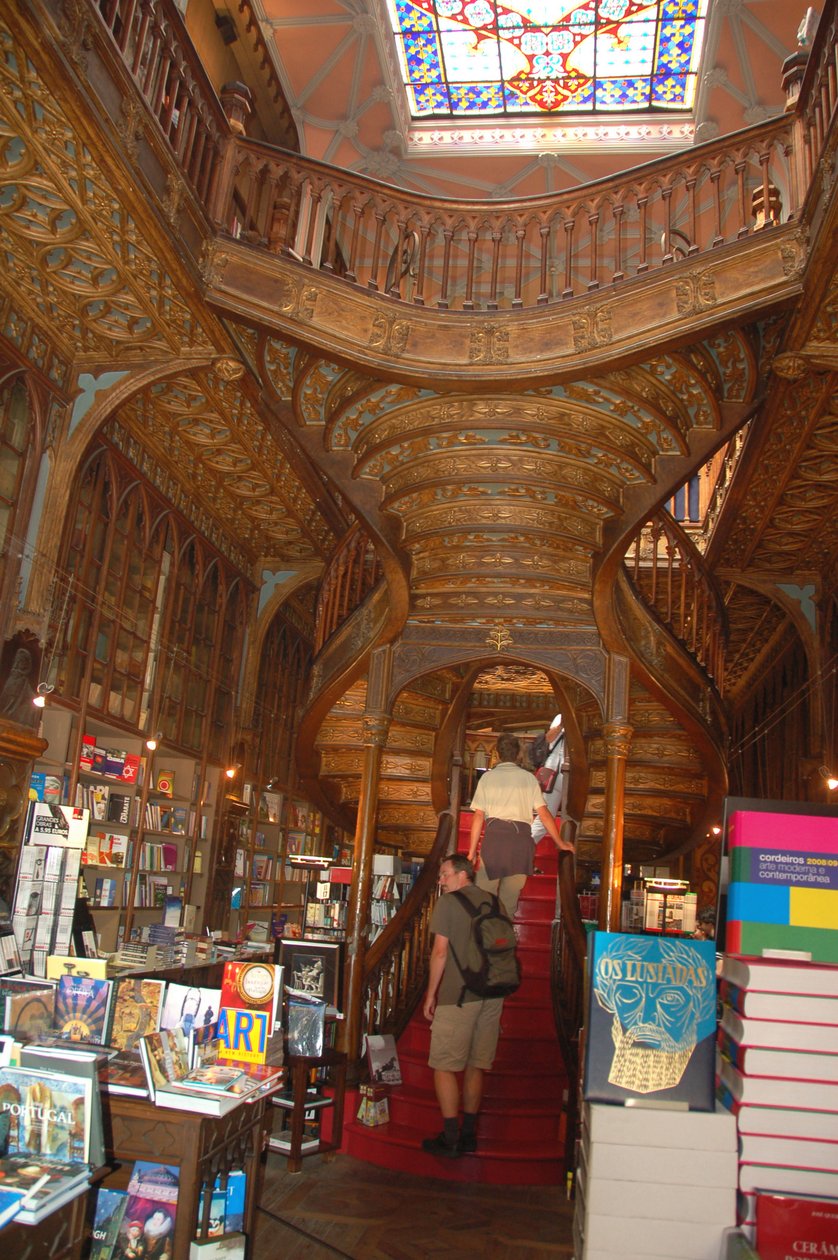 8680N A mais bela livraria do Porto Portugal muito famosa Julho de 2009 de Unbekannt