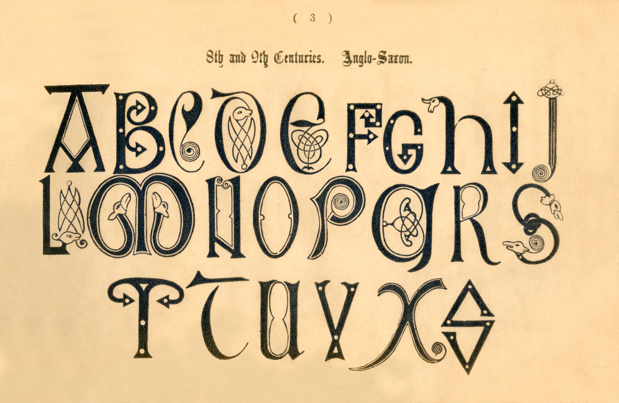 Séculos 8 e 9. Anglo-saxão, 1862 de Unbekannt