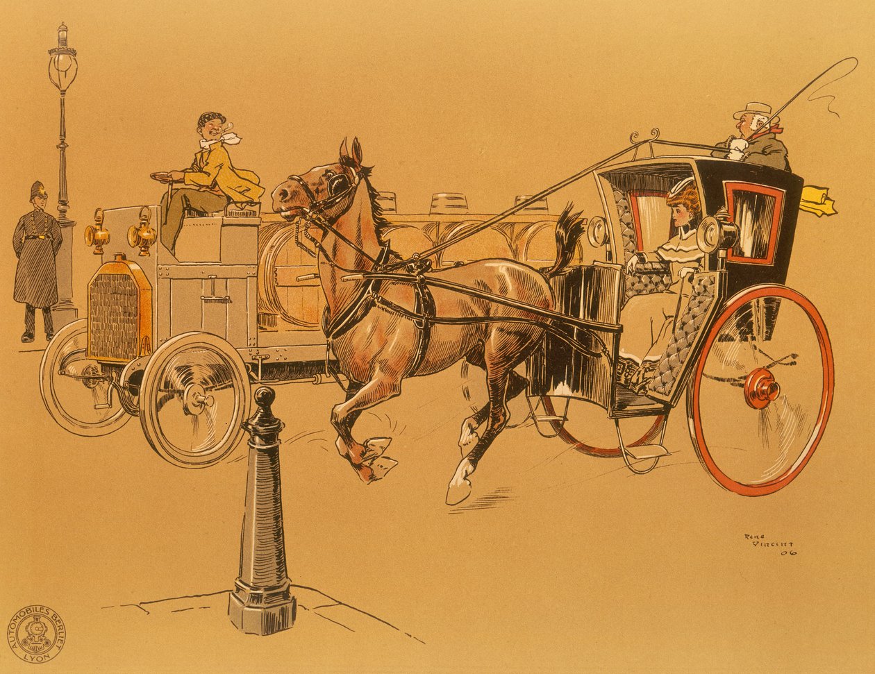 Um caminhão Berliet, 1906 de Unbekannt