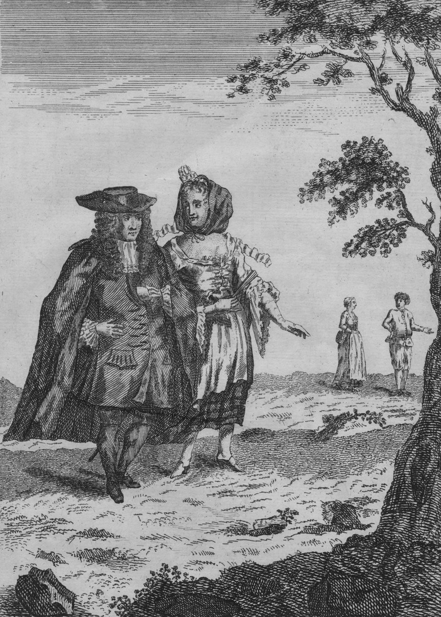 Um burgomestre e sua esposa, do final do século XVII ao início do século XVIII de Unbekannt