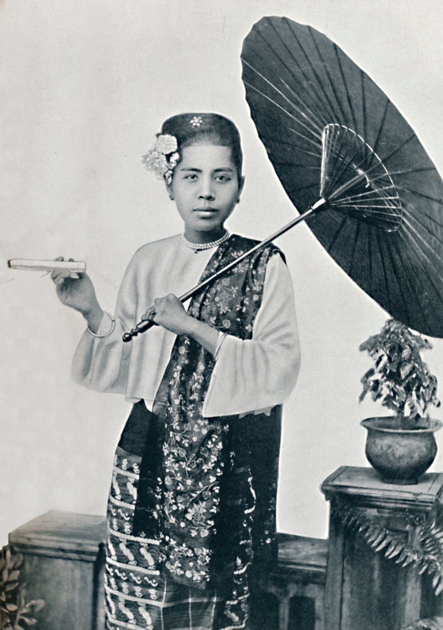 Uma senhora birmanesa, 1902 de Unbekannt