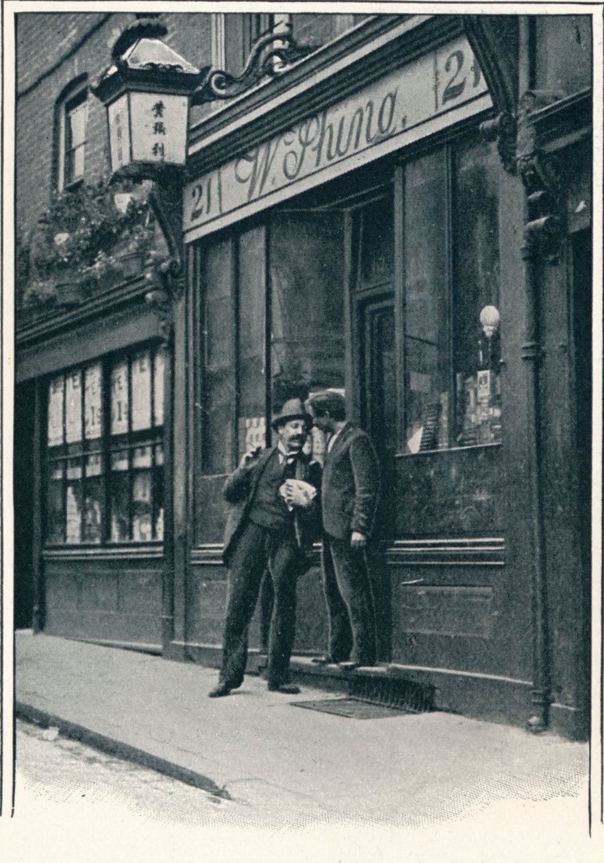 Uma loja chinesa, Limehouse, Londres, c1900 1901 de Unbekannt