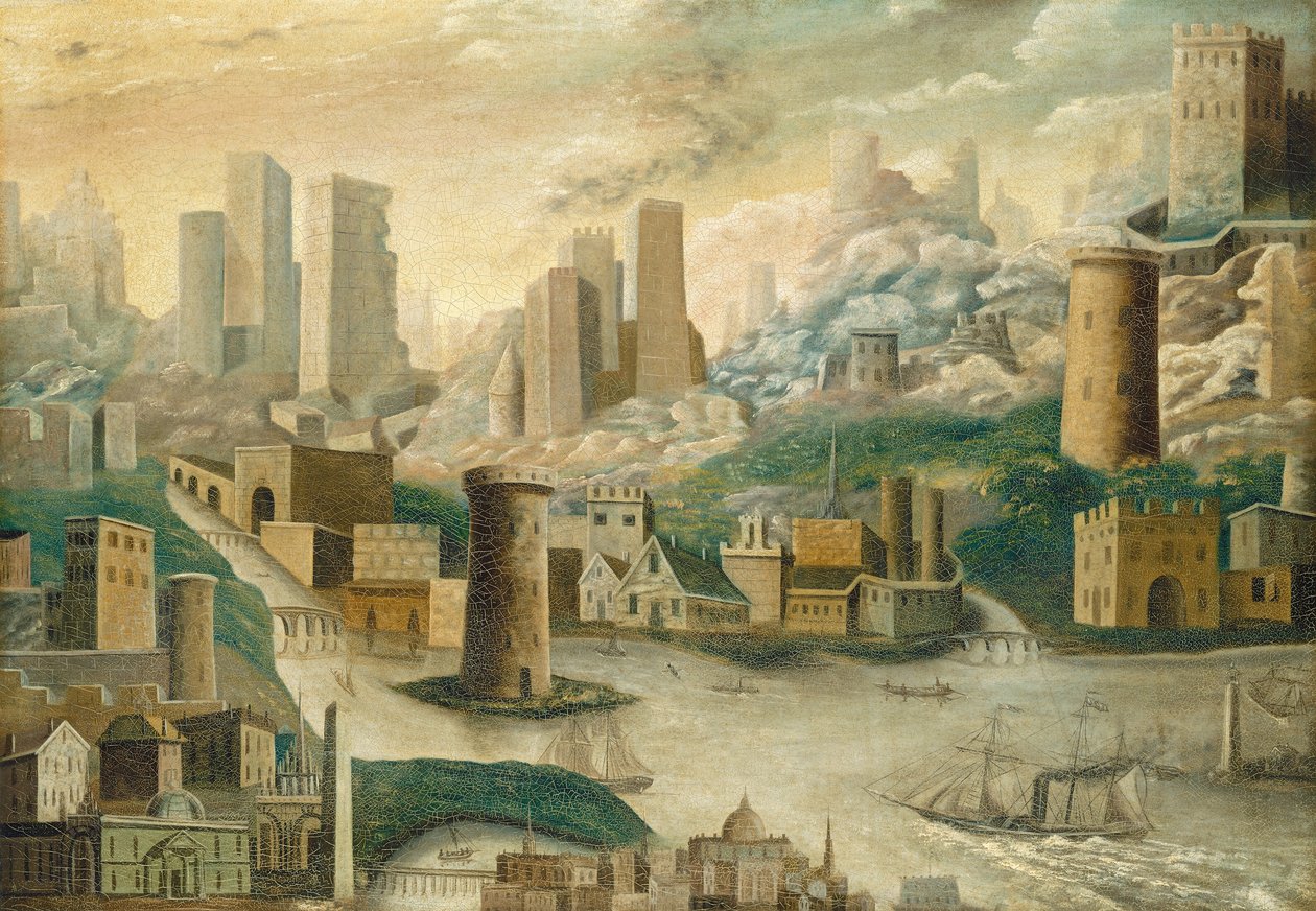 Uma Cidade da Fantasia, meados do século XIX. de Unbekannt