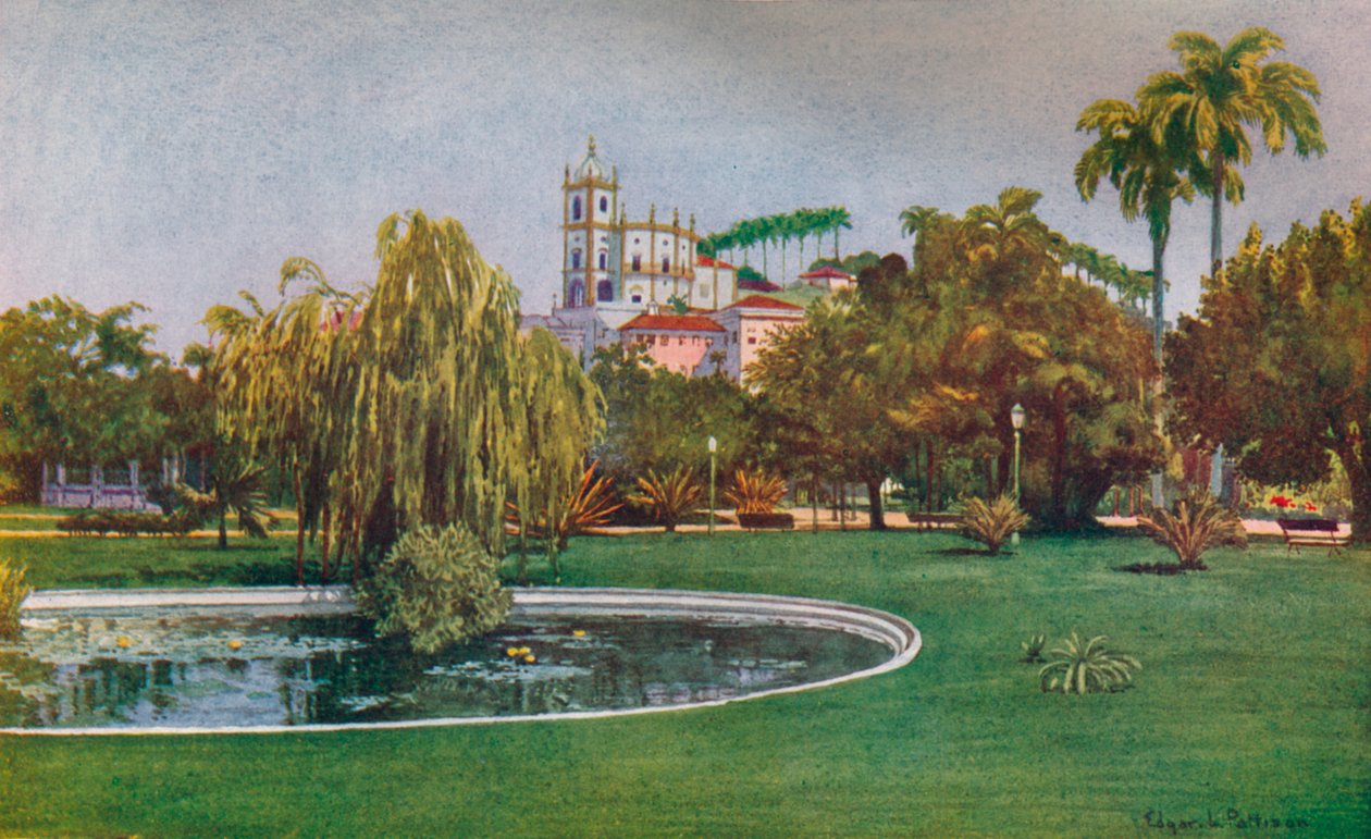 A Corner of the Praca da Gloria, 1914 de Unbekannt