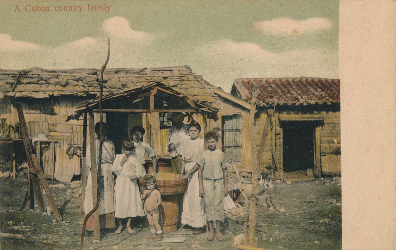 Uma família de campo cubana, 1908 de Unbekannt