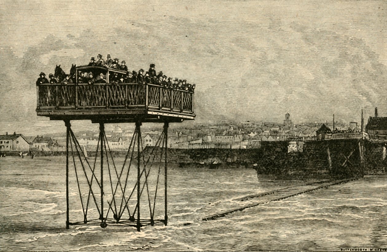 Uma ponte rolante curiosa, 1882. de Unbekannt