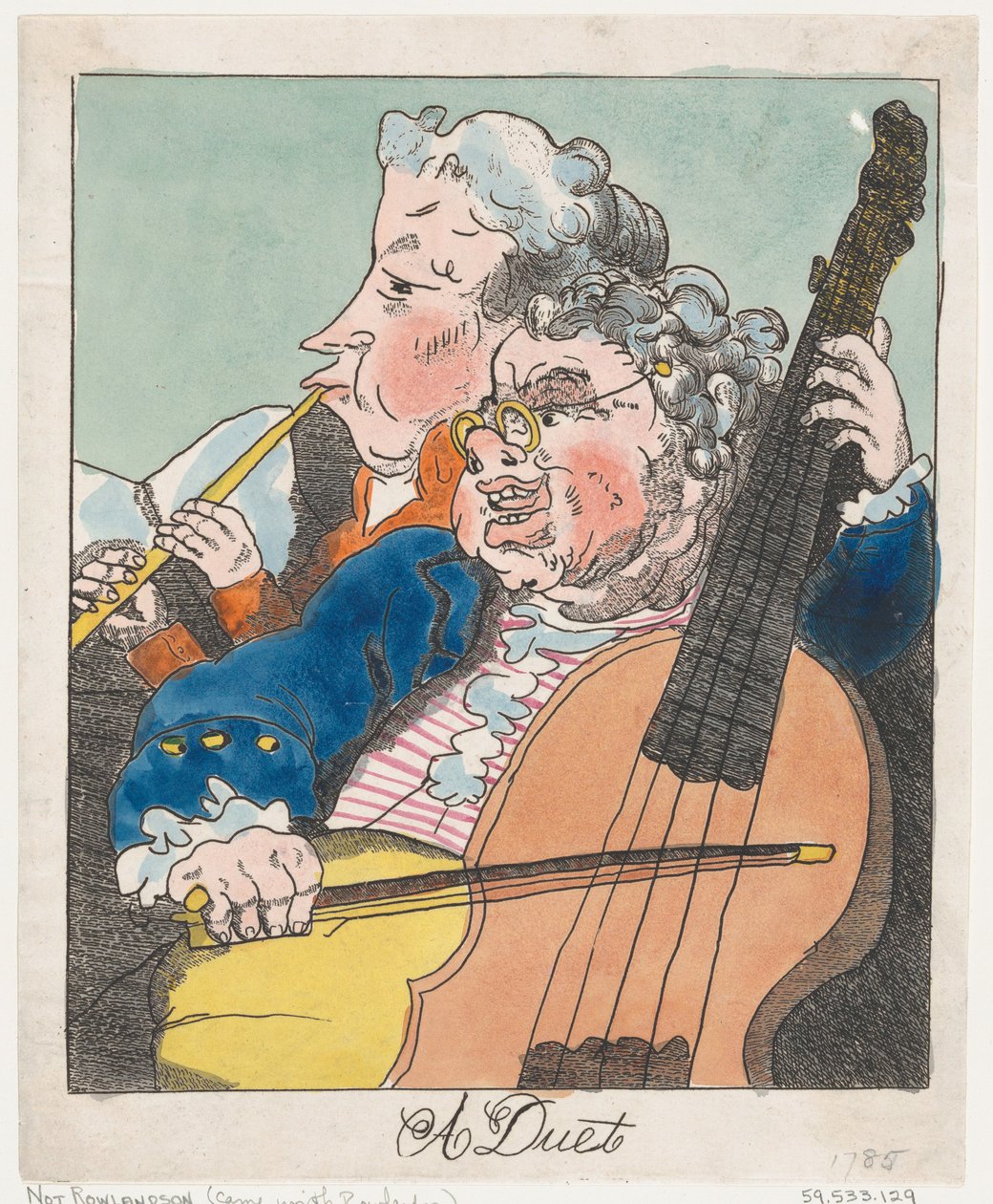 Um dueto, 1785., 1785. de Unbekannt