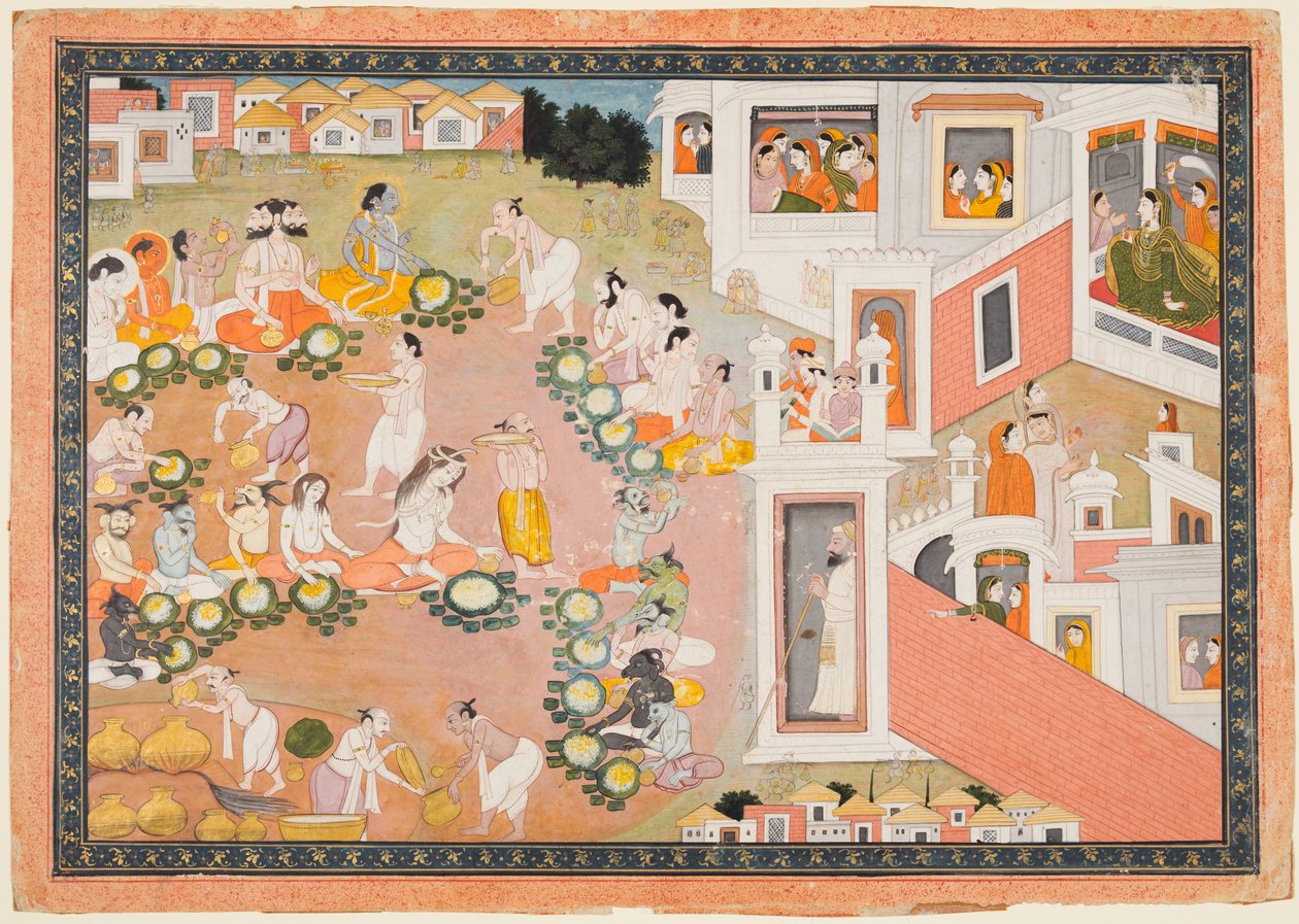 Um banquete para os deuses, c. 1810 de Unbekannt