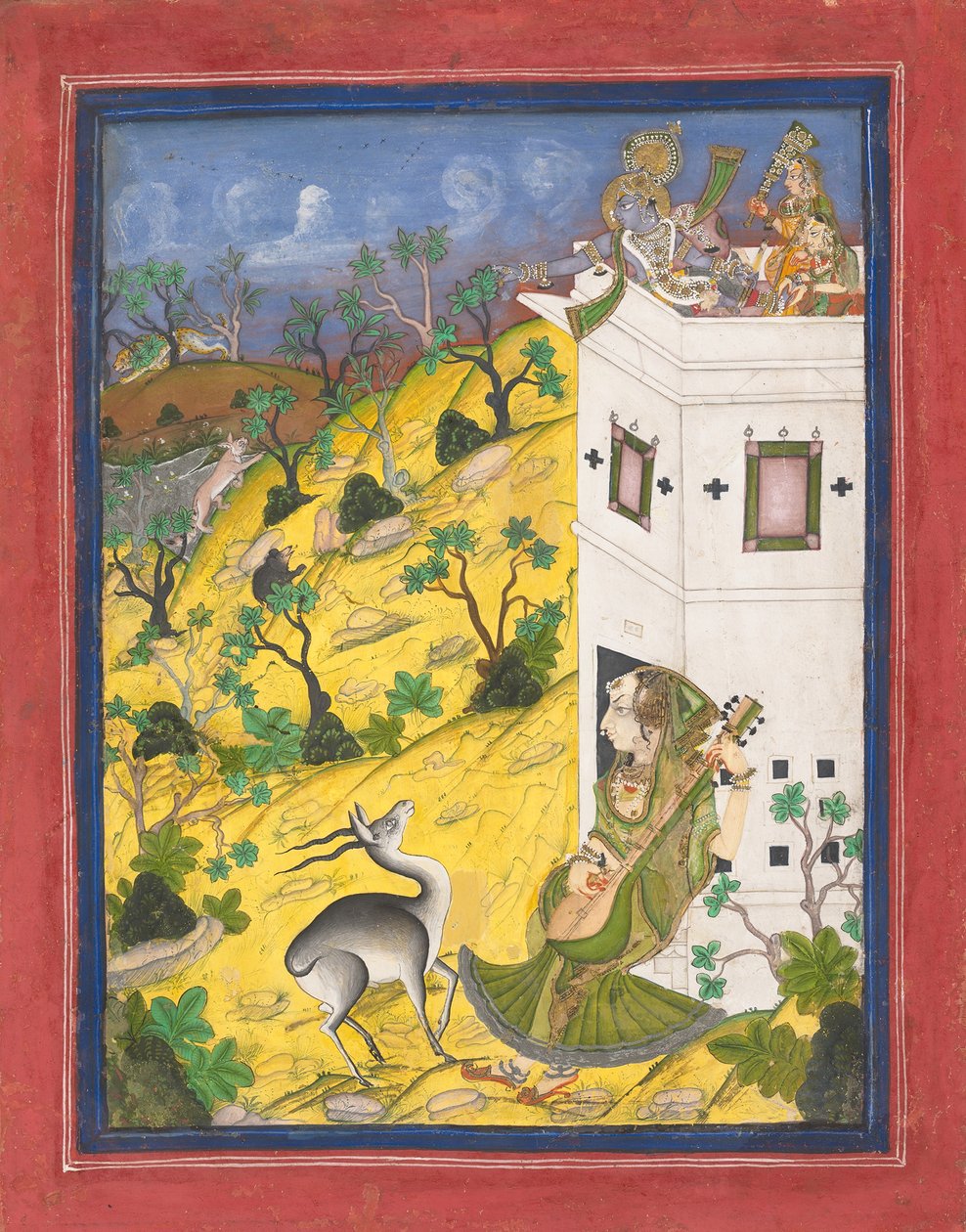 Uma Música Encanta um Antílope, ca. 1825 de Unbekannt