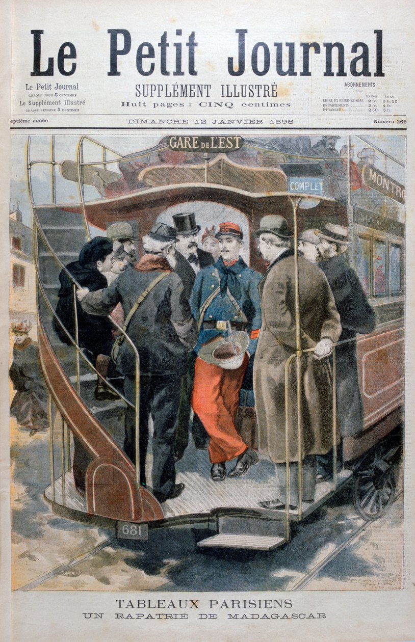 Um soldado francês de Madagascar, 1896 de Unbekannt