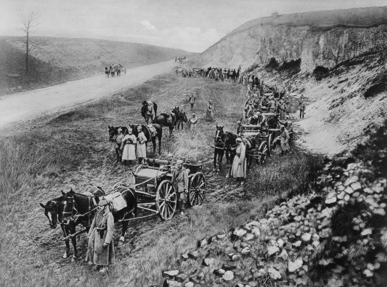 Uma unidade de metralhadora alemã, Primeira Guerra Mundial, 1915 de Unbekannt