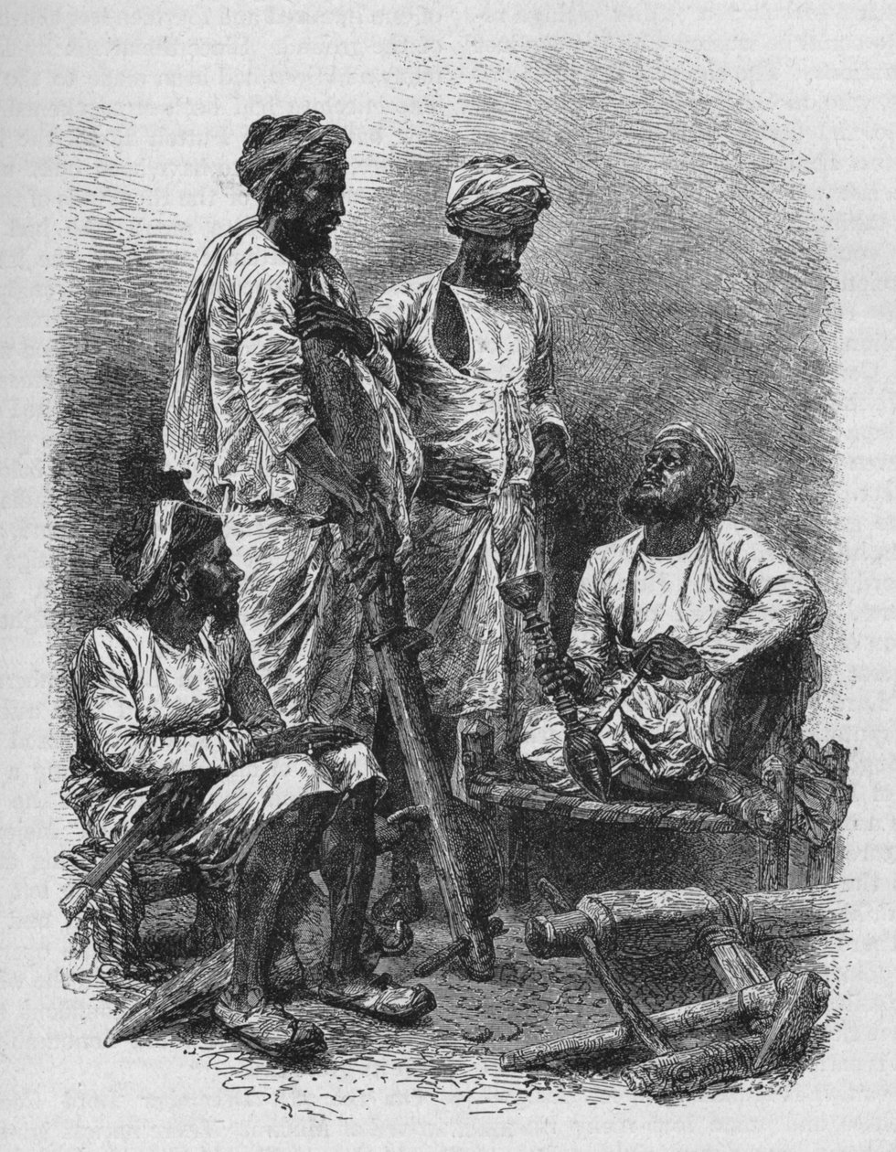 Um Grupo de Jats, 1902 de Unbekannt