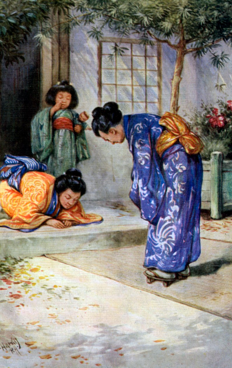 Uma saudação japonesa de Unbekannt