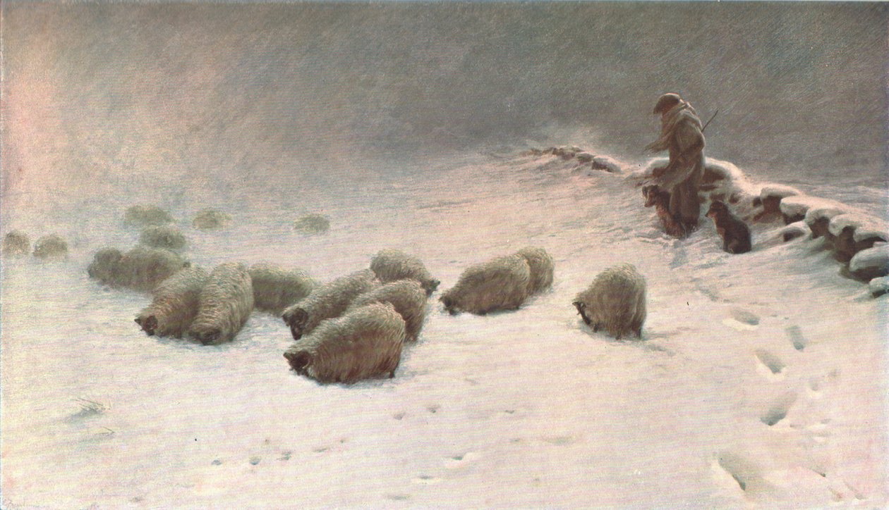 Um dia de inverno sem alegria, c1883, c1902. de Unbekannt