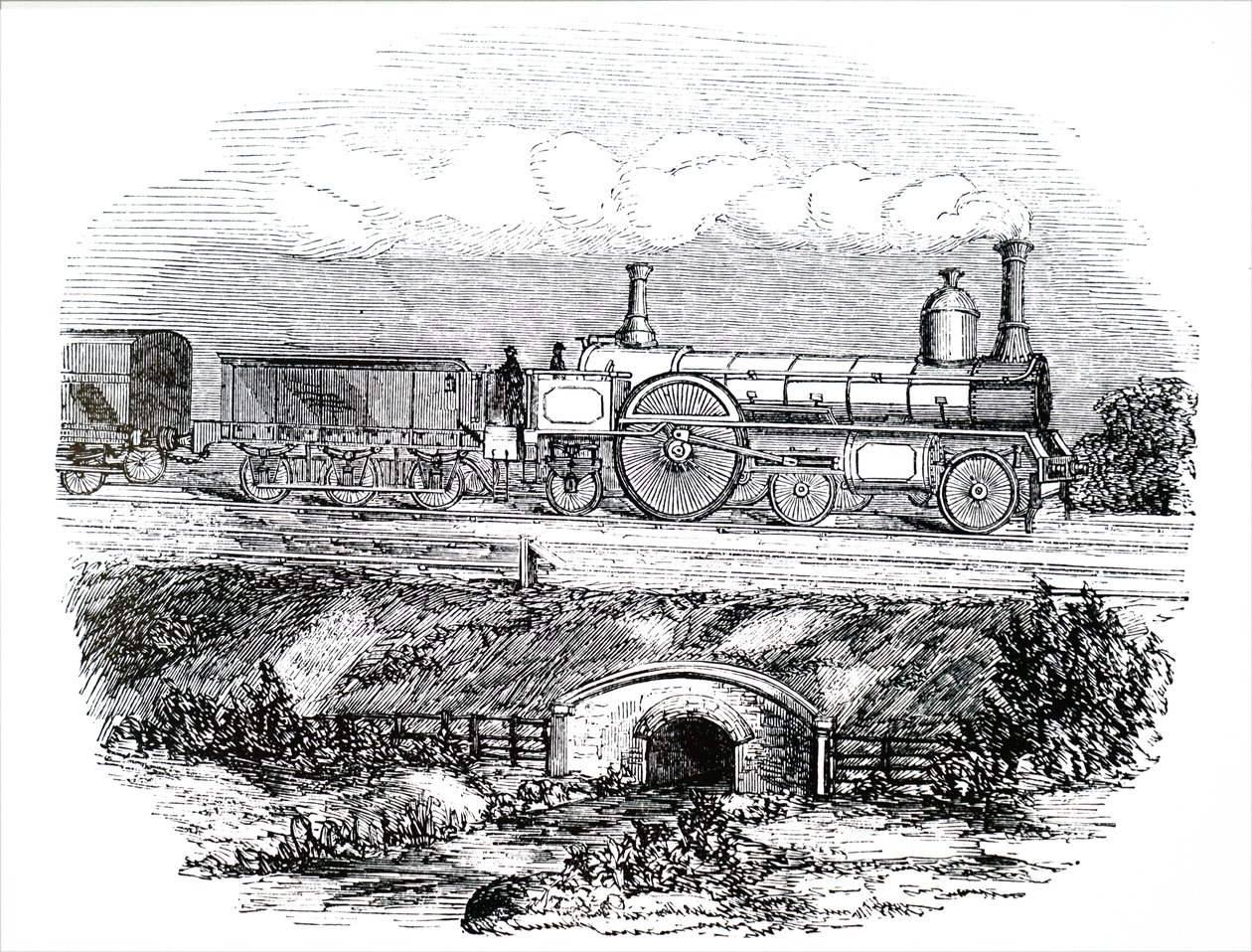 Uma locomotiva de passageiros LNWR n.º 223 de Unbekannt