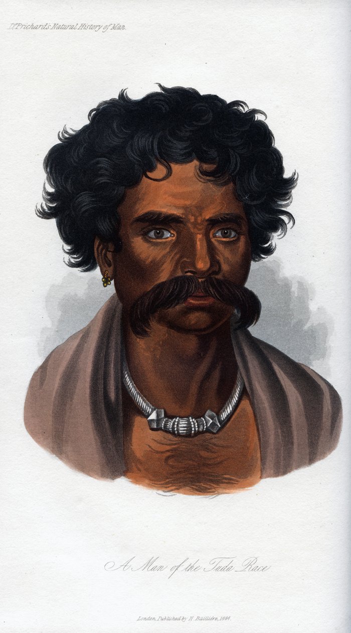 Um homem da raça Tuda, 1848 de Unbekannt