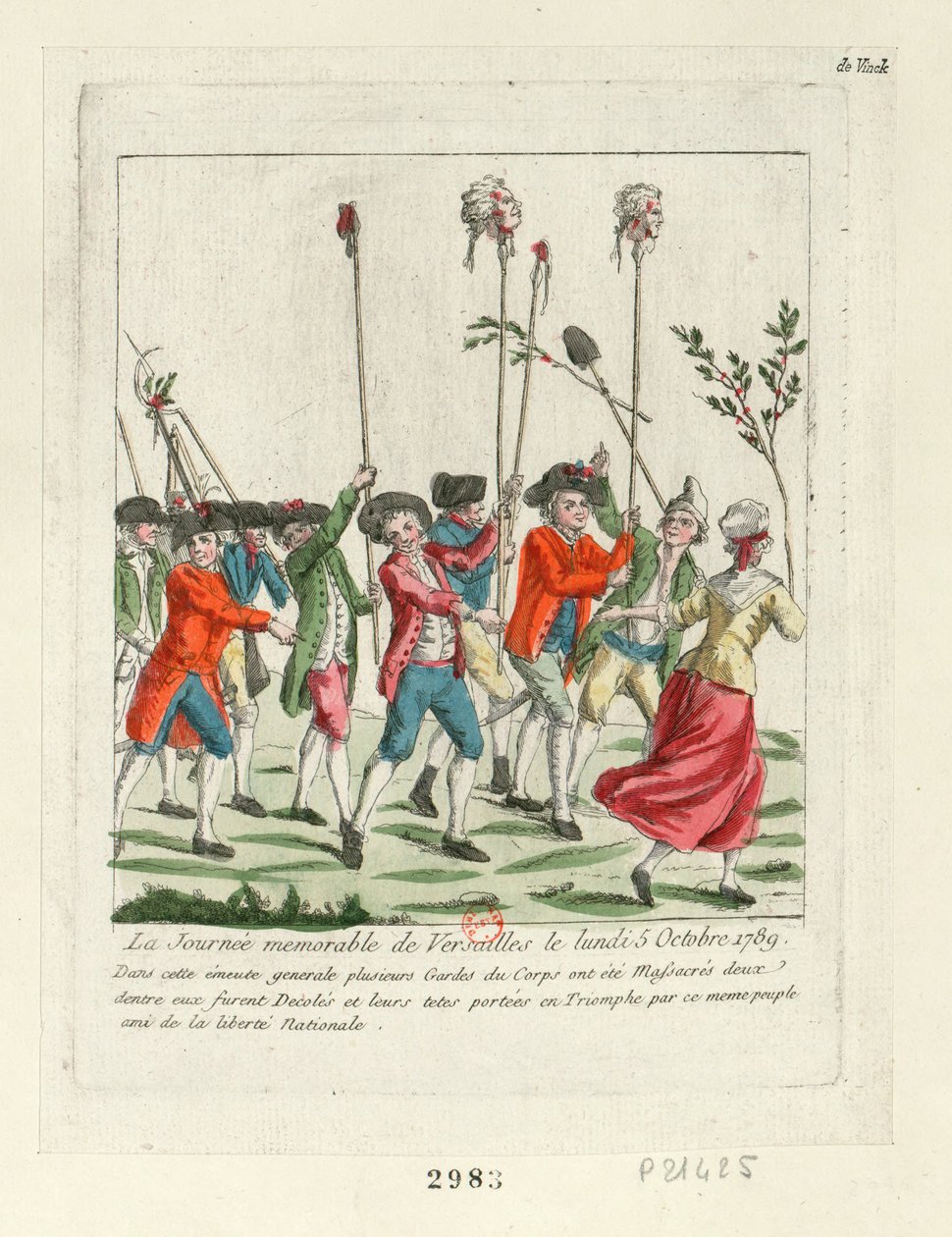 Um dia memorável em Versalhes, 1789, 1789. de Unbekannt