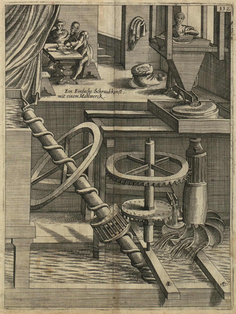 A ah moinho de Perpetuum Mobile, 1629 de Unbekannt