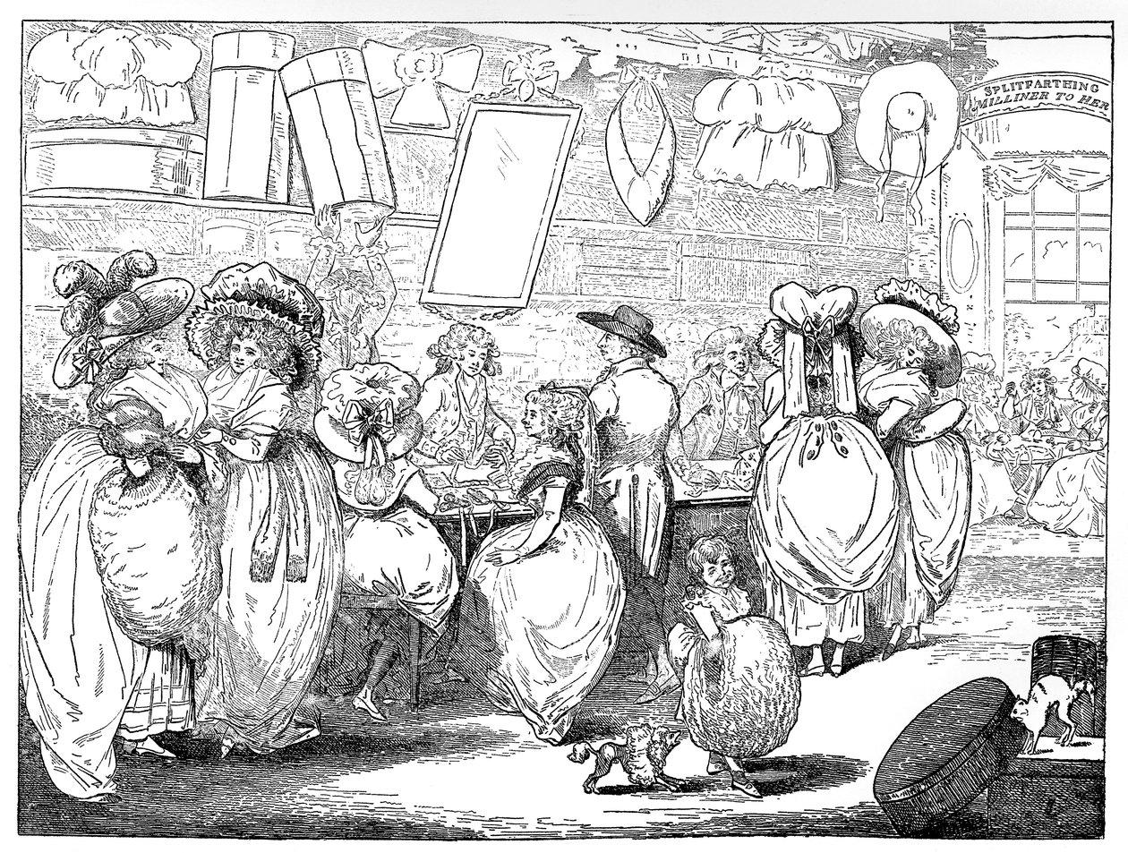 A Milliners Shop, 1787 de Unbekannt