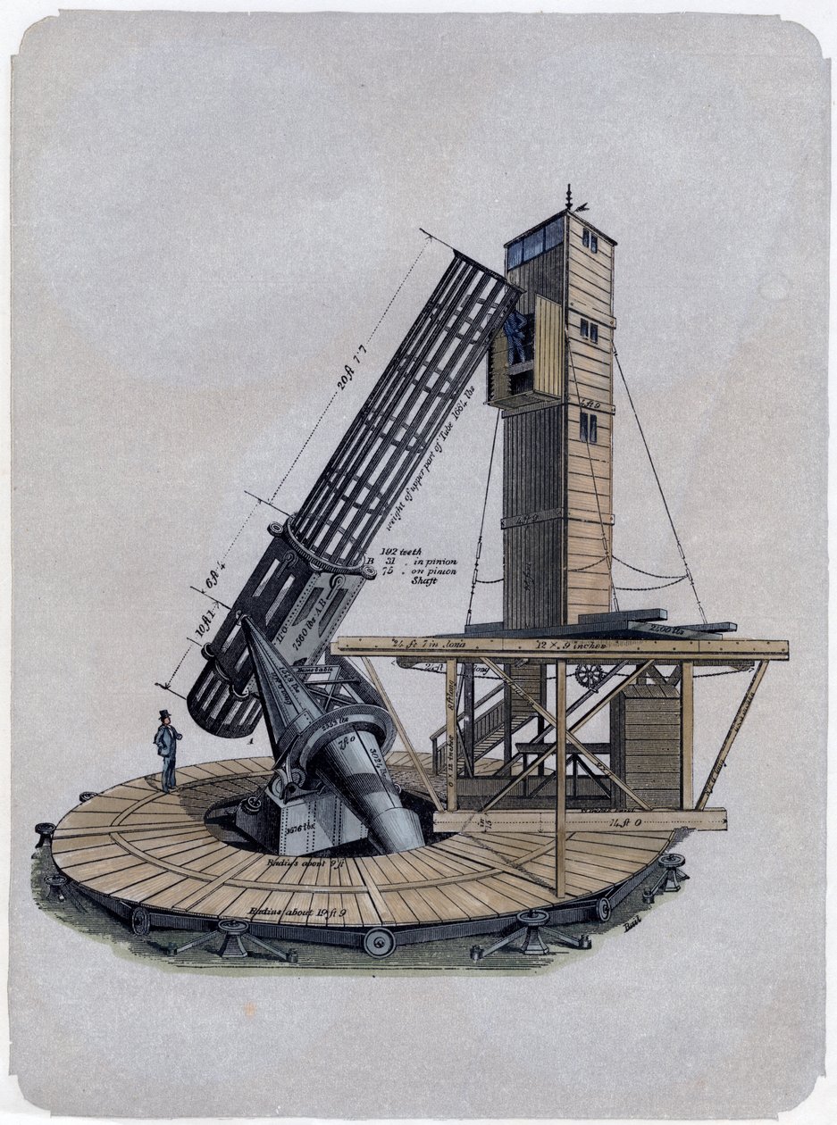 Um refletor newtoniano, 1870 de Unbekannt
