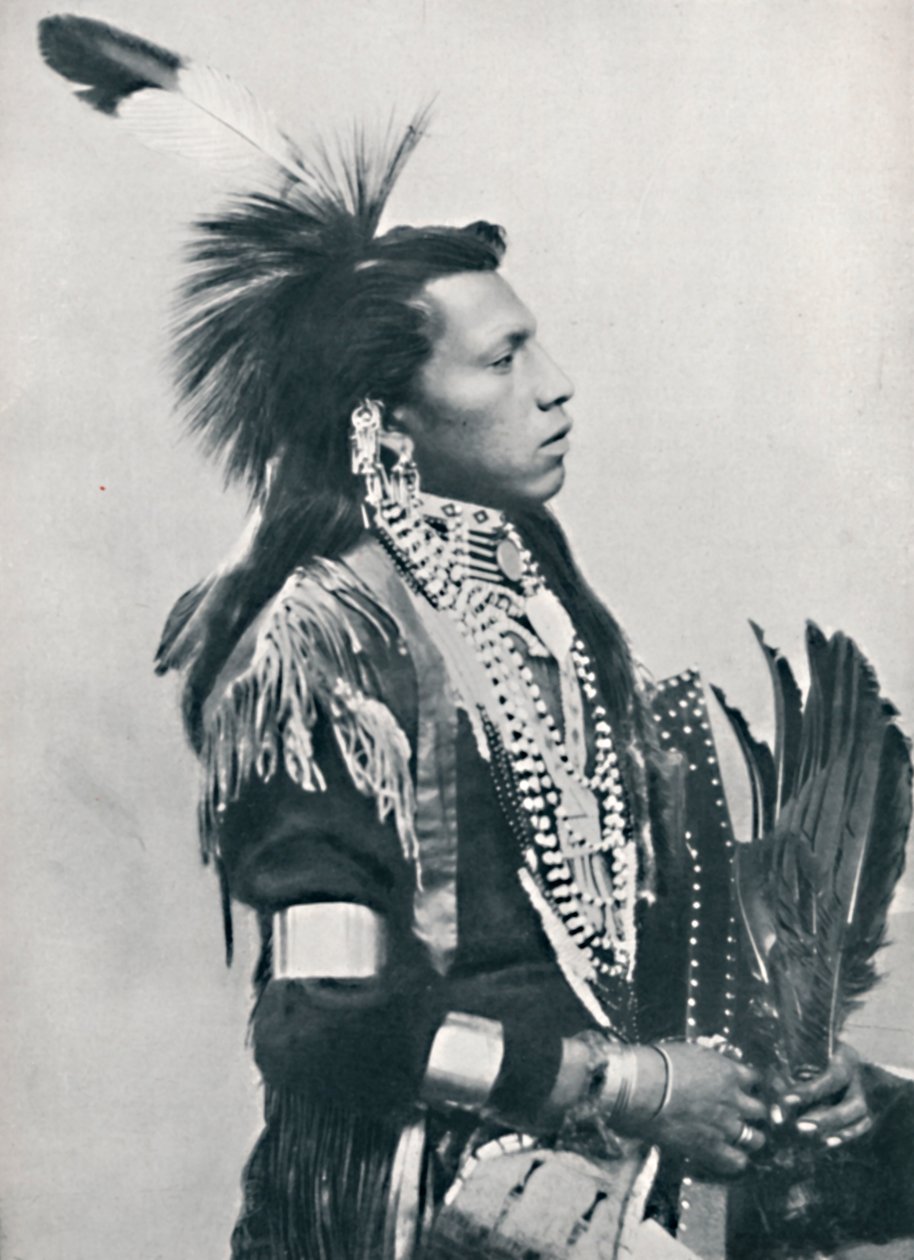 Um perfil de chefe indiano da América do Norte, 1912 de Unbekannt