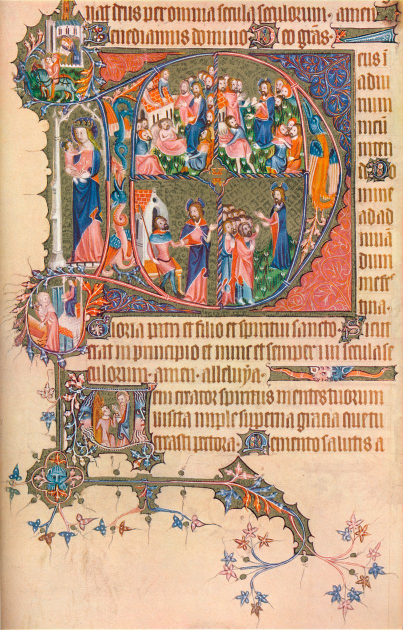 Página do Egalton Bohun - Horas de Saltério, 1370, 1937 de Unbekannt