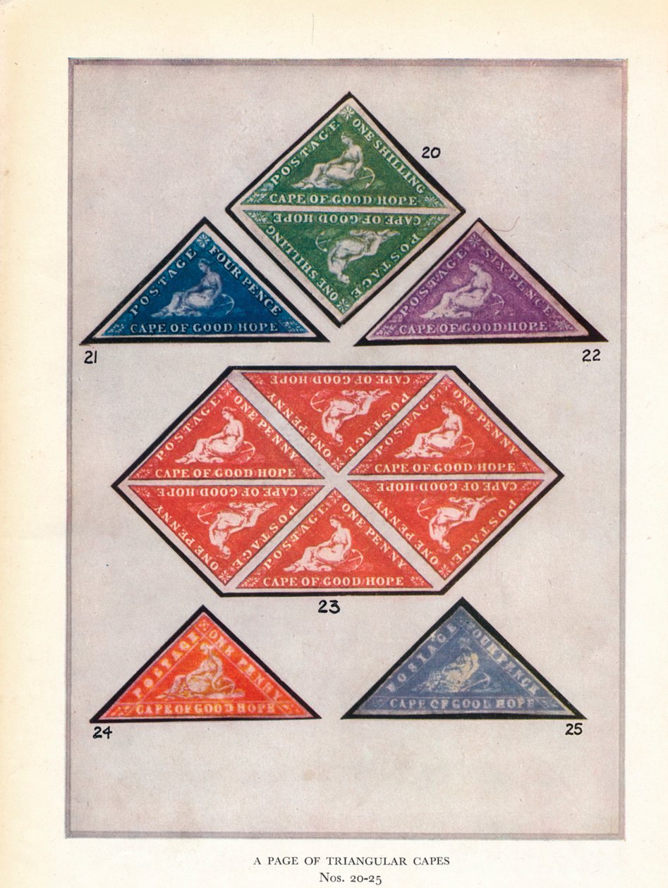 Uma Página de Capas Triangulares Nos. 20-25, c1943, 1944 de Unbekannt