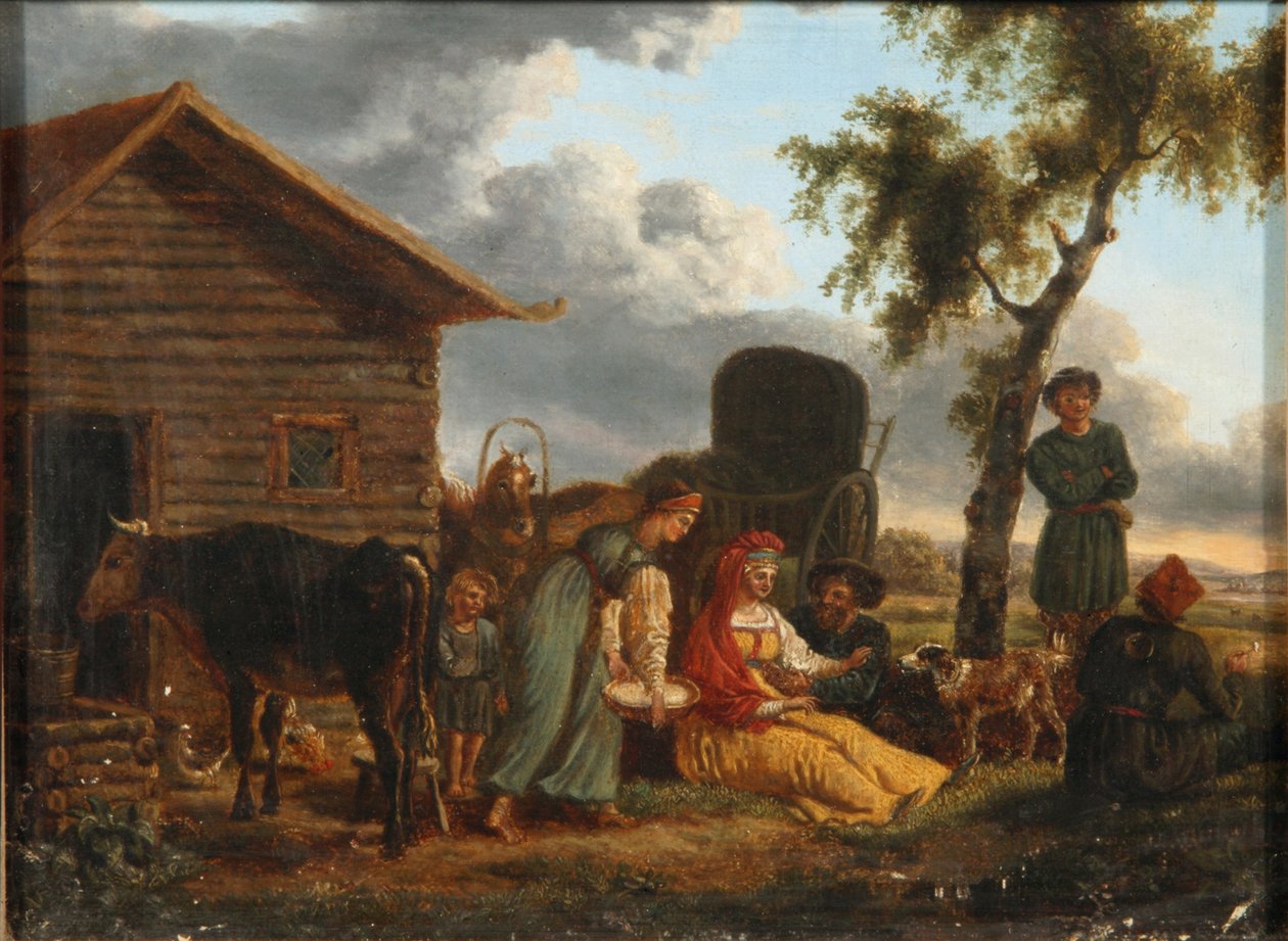 Uma cena camponesa de Unbekannt