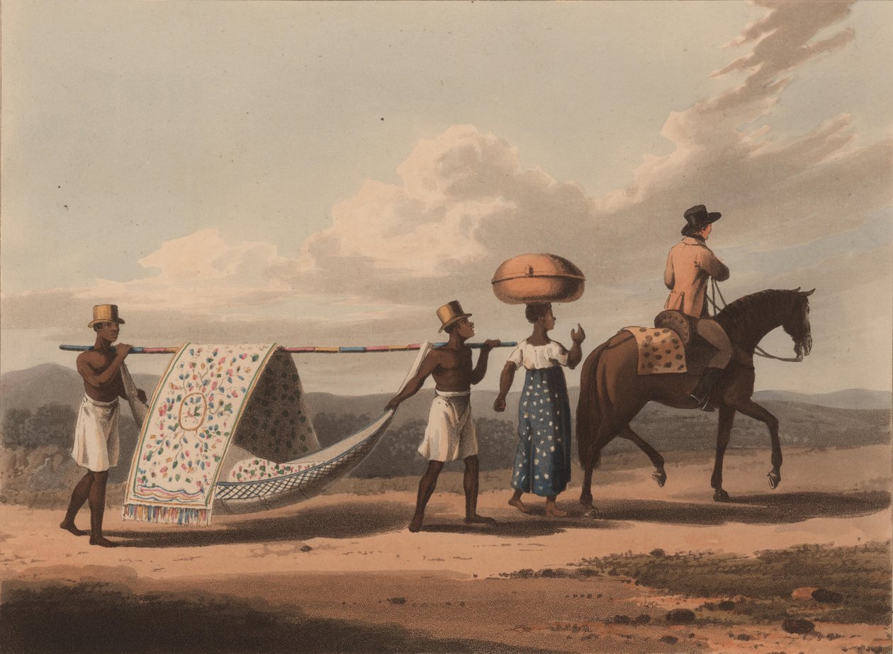 Um plantador e sua esposa em uma viagem, 1816. de Unbekannt