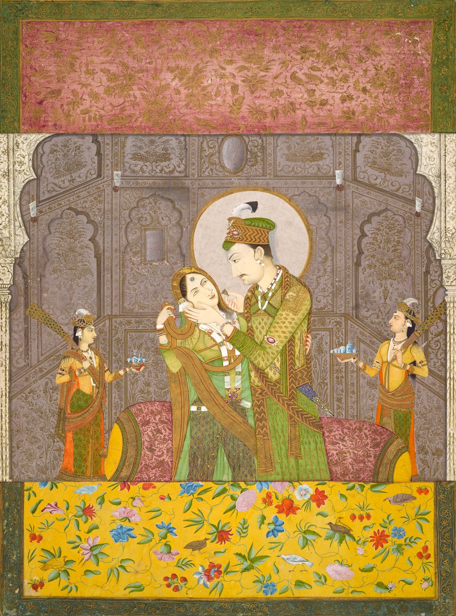 Um príncipe e sua consorte, ca. 1790. de Unbekannt
