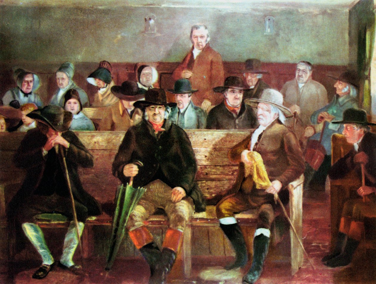 Uma reunião Quaker, 1839 de Unbekannt