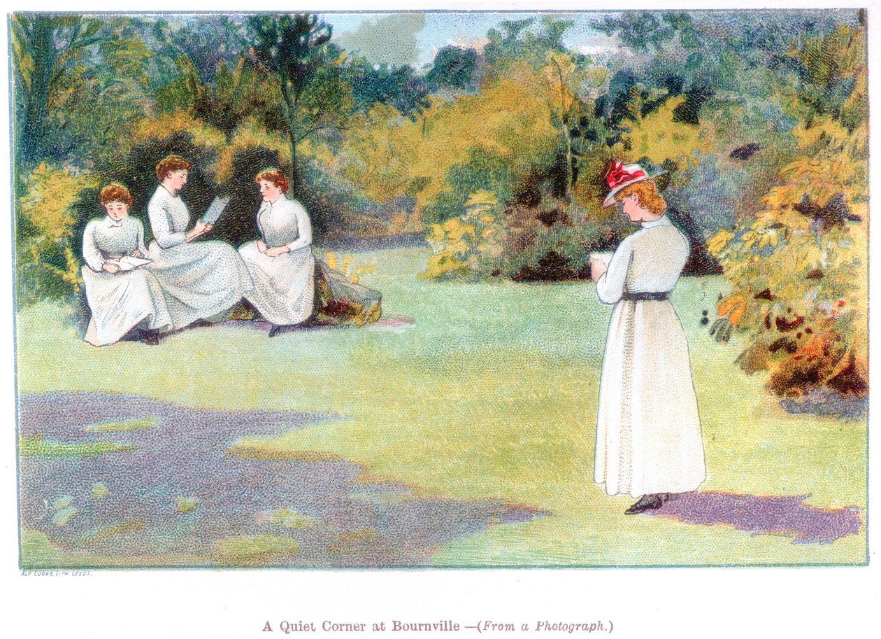 Um canto quieto em Bournville, 1892. de Unbekannt