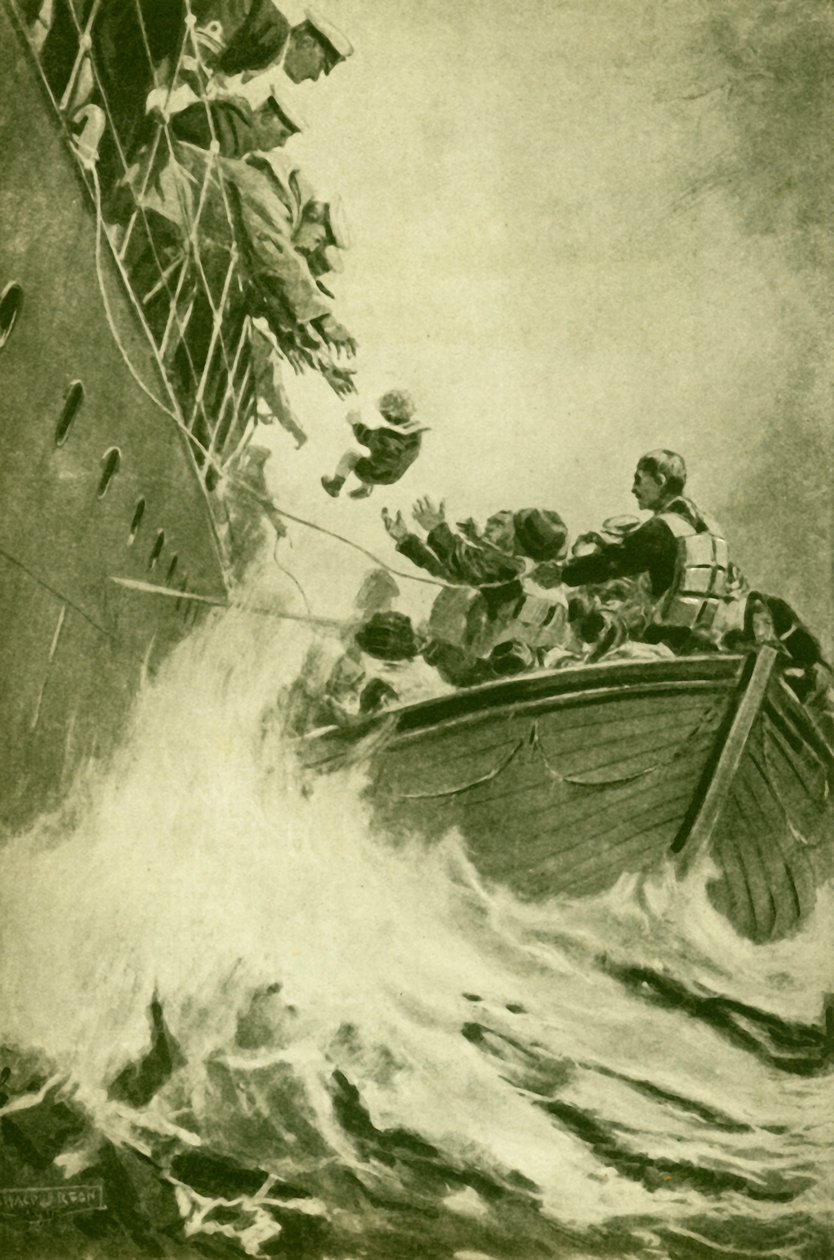Um resgate no mar, c1930. de Unbekannt