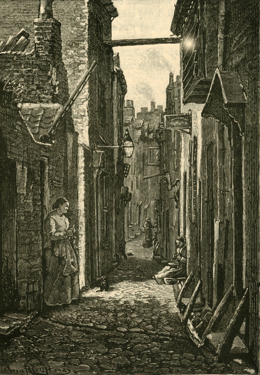 A Row, Yarmouth, 1898. de Unbekannt