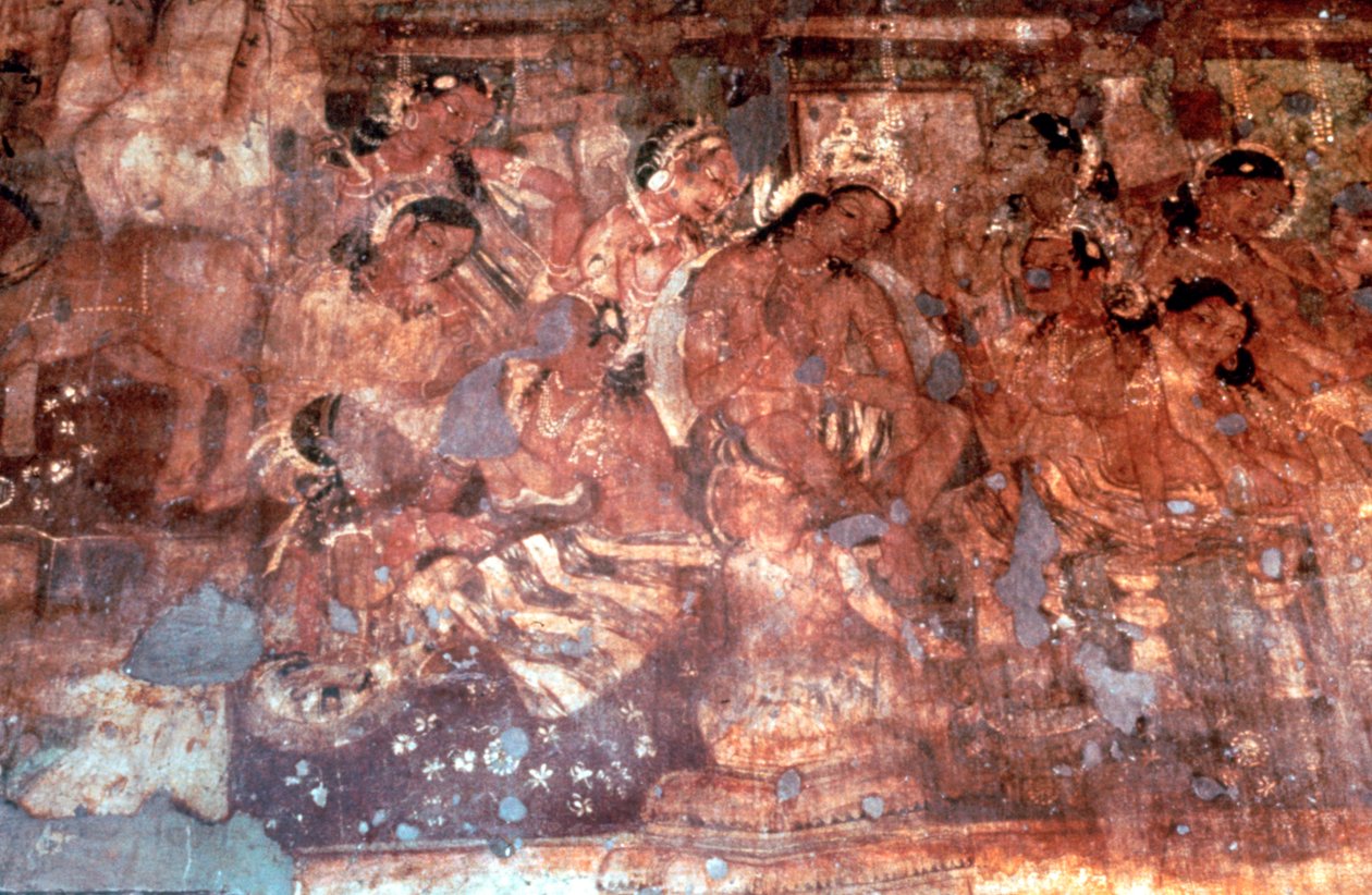 Uma cena de Mahajanaka, Índia, século II aC de Unbekannt