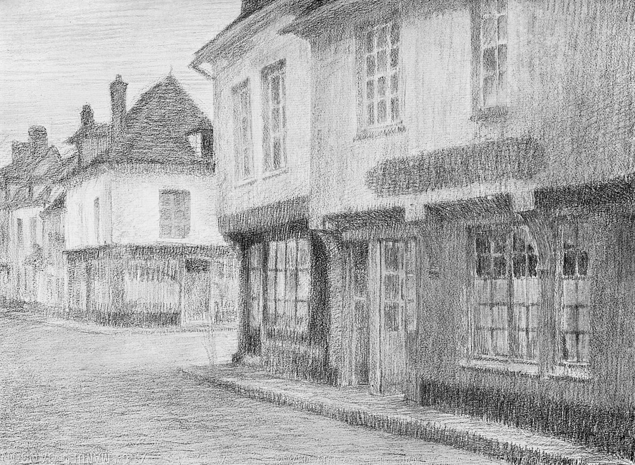 Uma rua em Beauvais, 1901 de Unbekannt