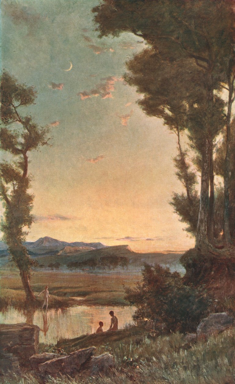 Um Sylvan Stream, final do século XIX, c1902. de Unbekannt