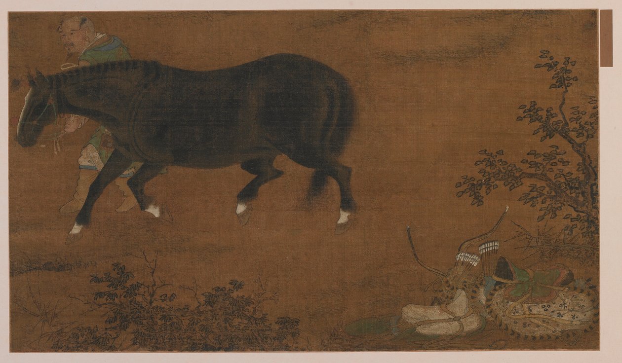 Um tártaro, seu cavalo e equipamentos, dinastia Ming, 1368-1644. de Unbekannt