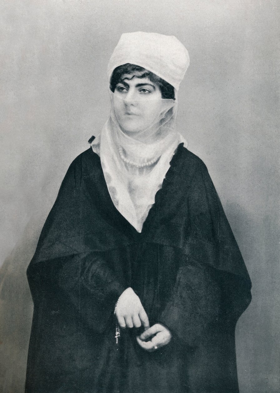 Uma senhora turca em traje ao ar livre, 1912 de Unbekannt